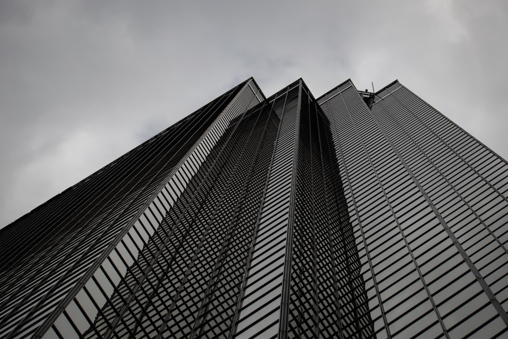 a very tall building with a sky in the background