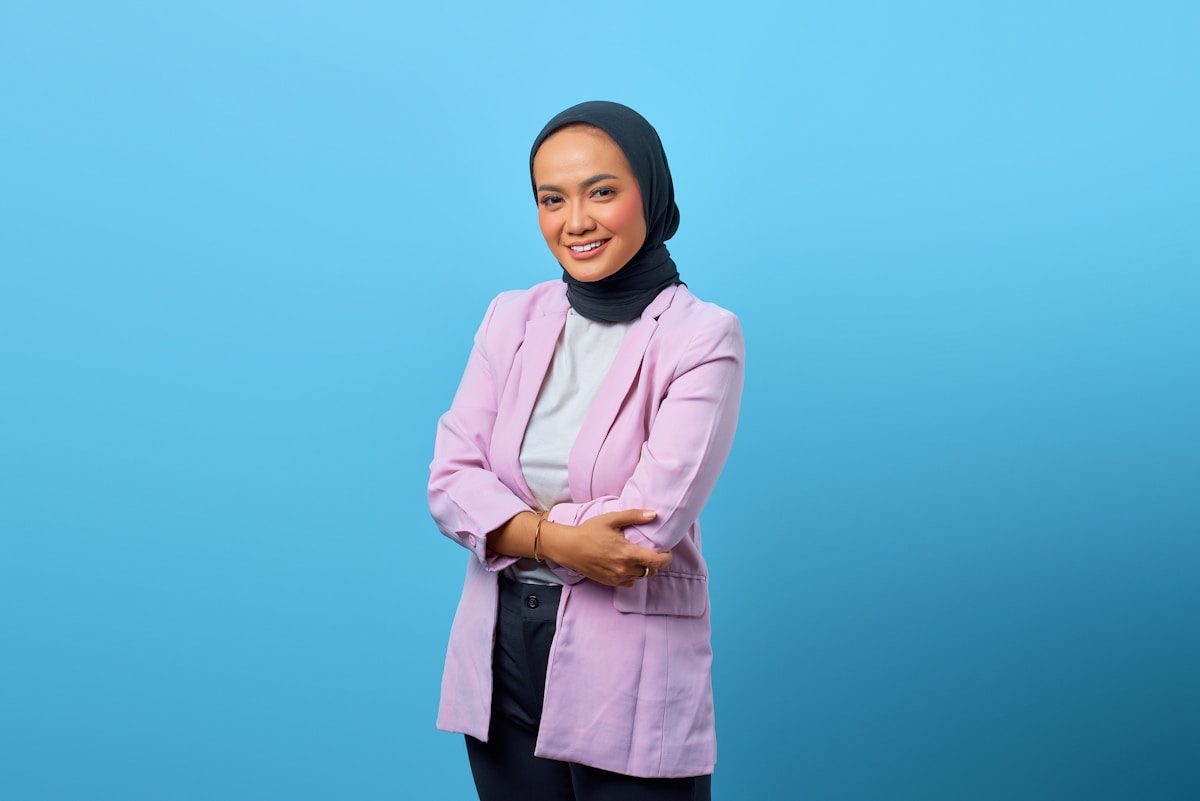 Smiling young woman