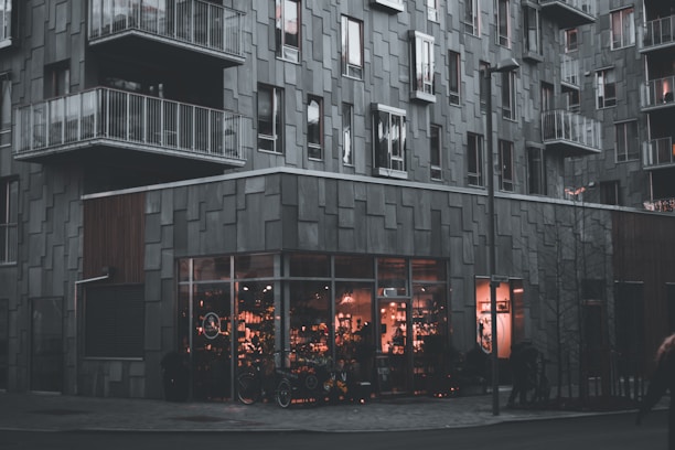 A cozy apartment in an urban setting.