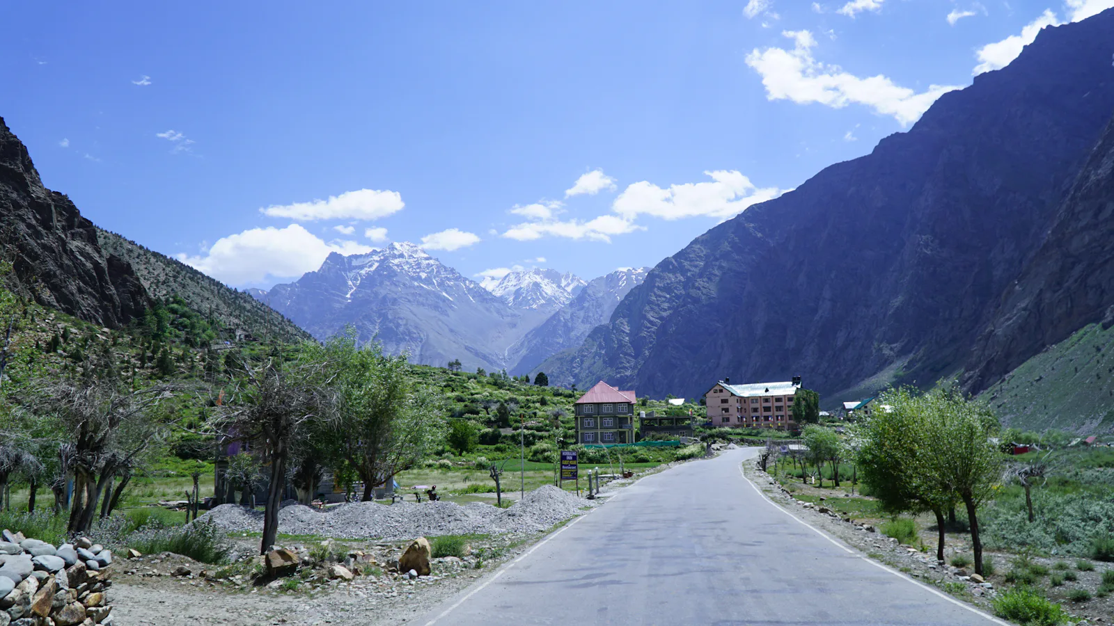 Keylong, on the Lahaul and Chandratal route