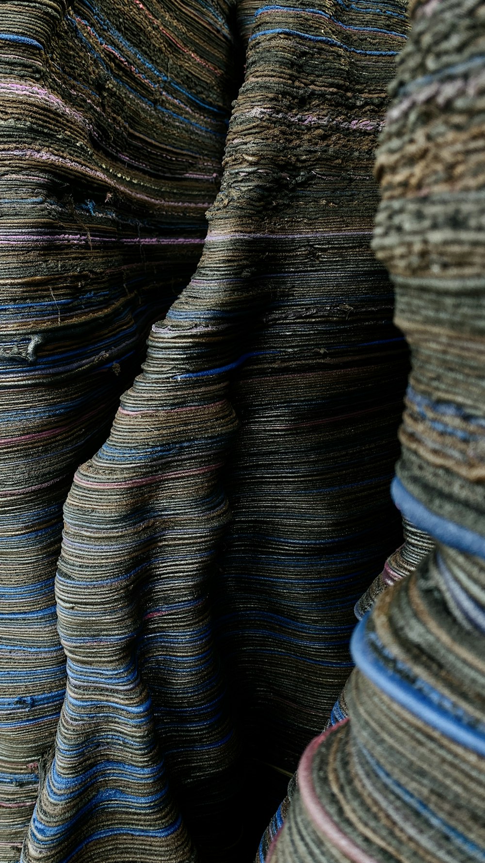 a close up of a pile of yarn