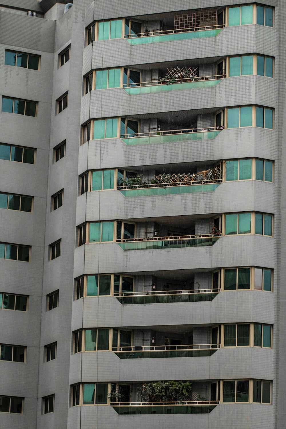 a very tall building with lots of windows