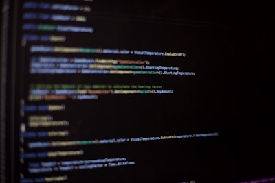 a computer screen with a bunch of text on it