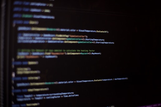 a computer screen with a bunch of text on it