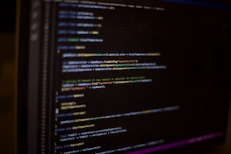 a computer screen with a bunch of lines on it