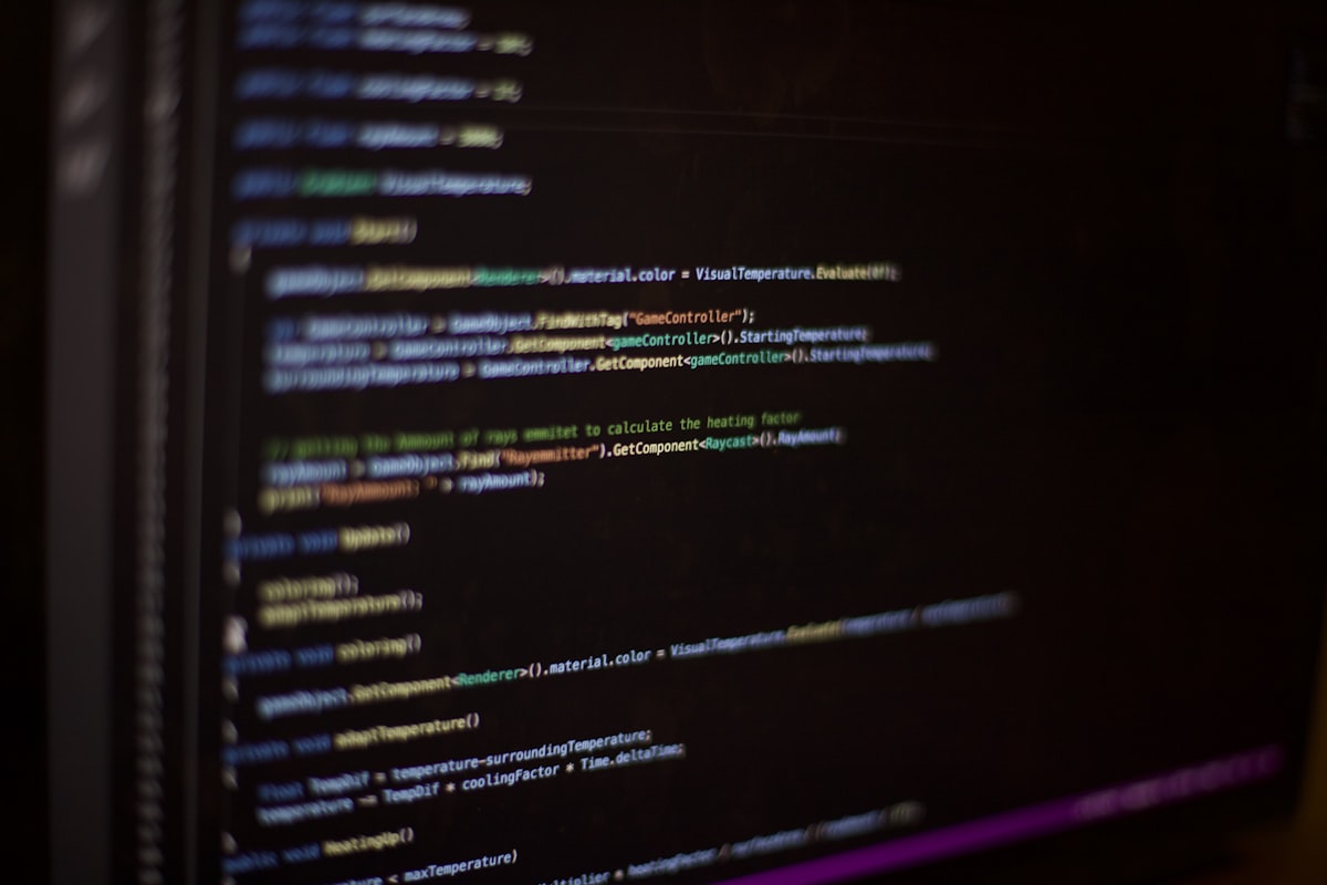 Diverse software development team working together