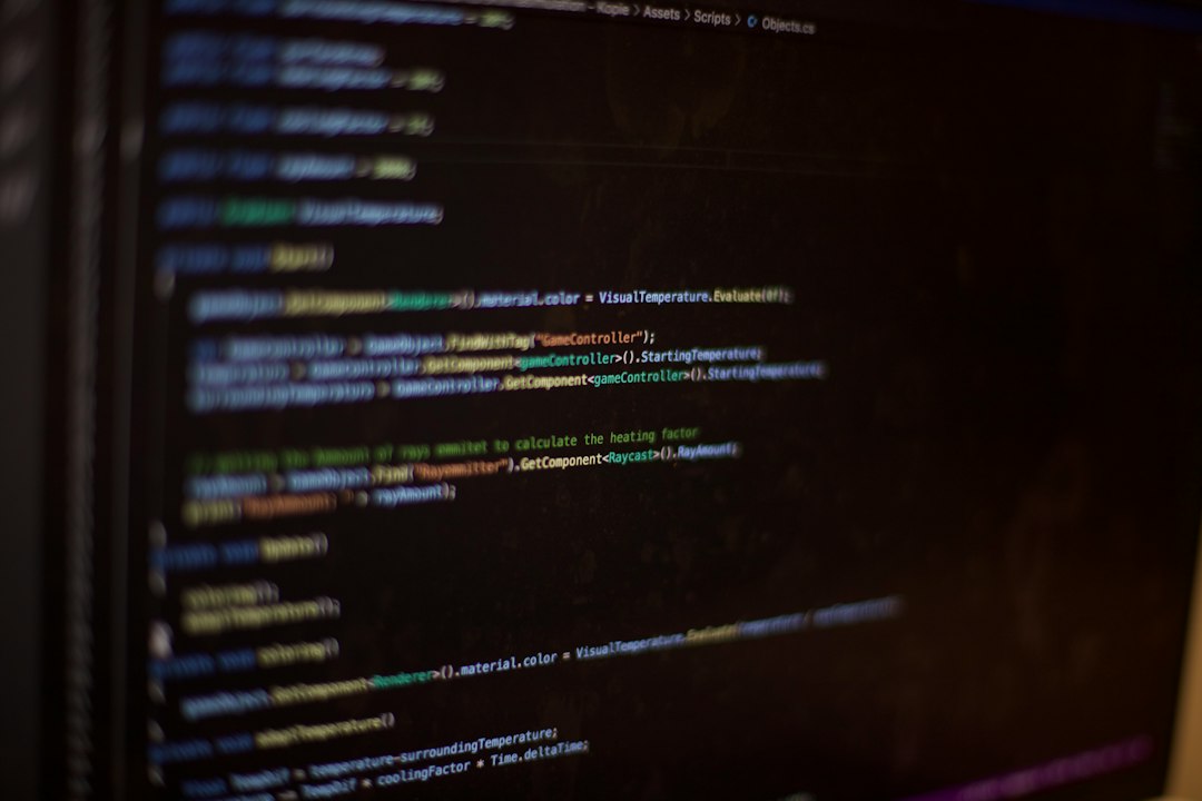 a computer screen with a bunch of text on it