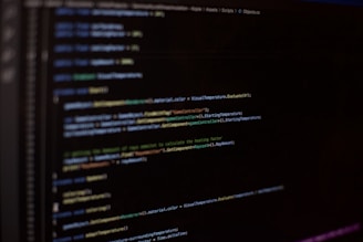 a computer screen with a bunch of text on it