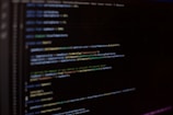 a computer screen with a bunch of text on it