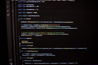 a computer screen with a bunch of lines on it