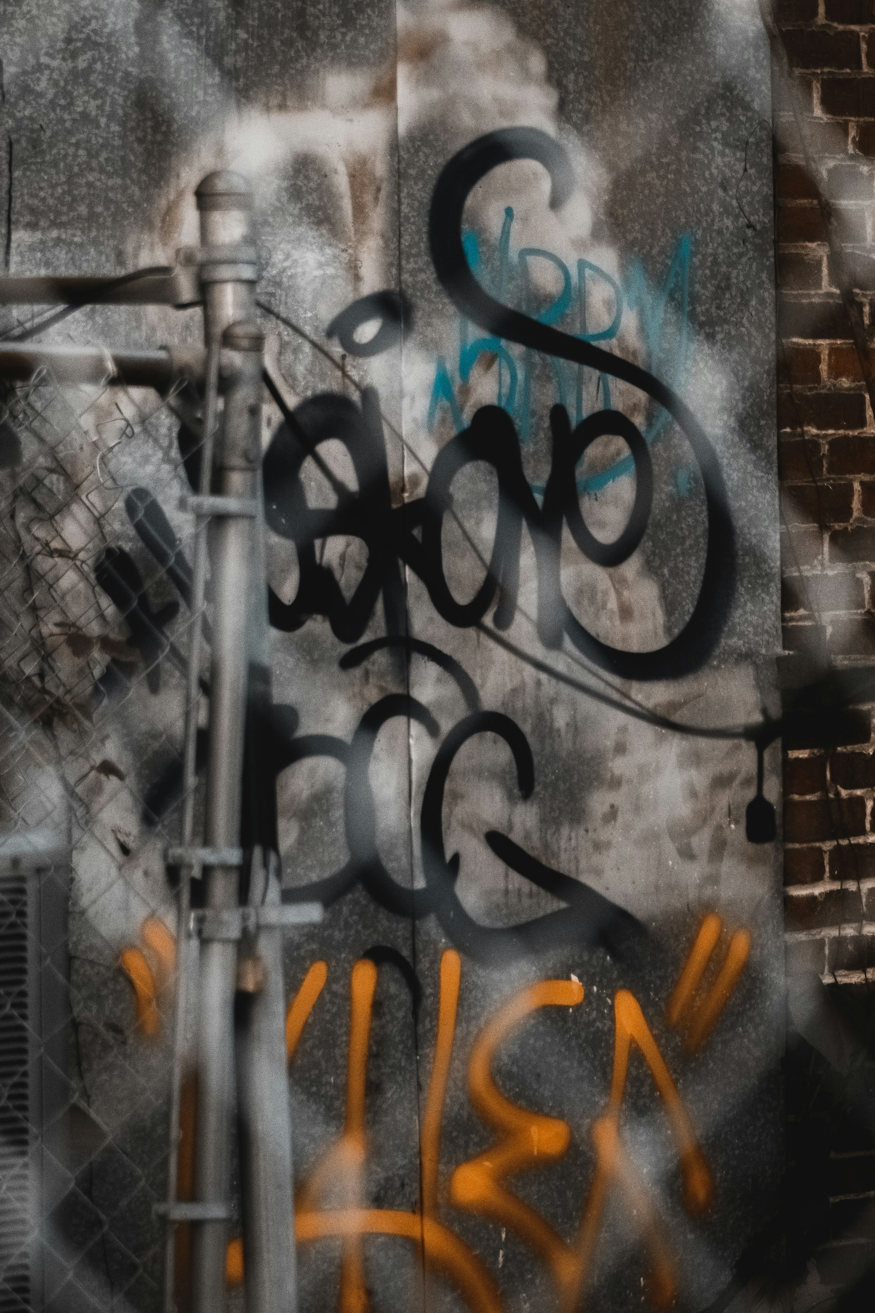graffiti on a wall in a city