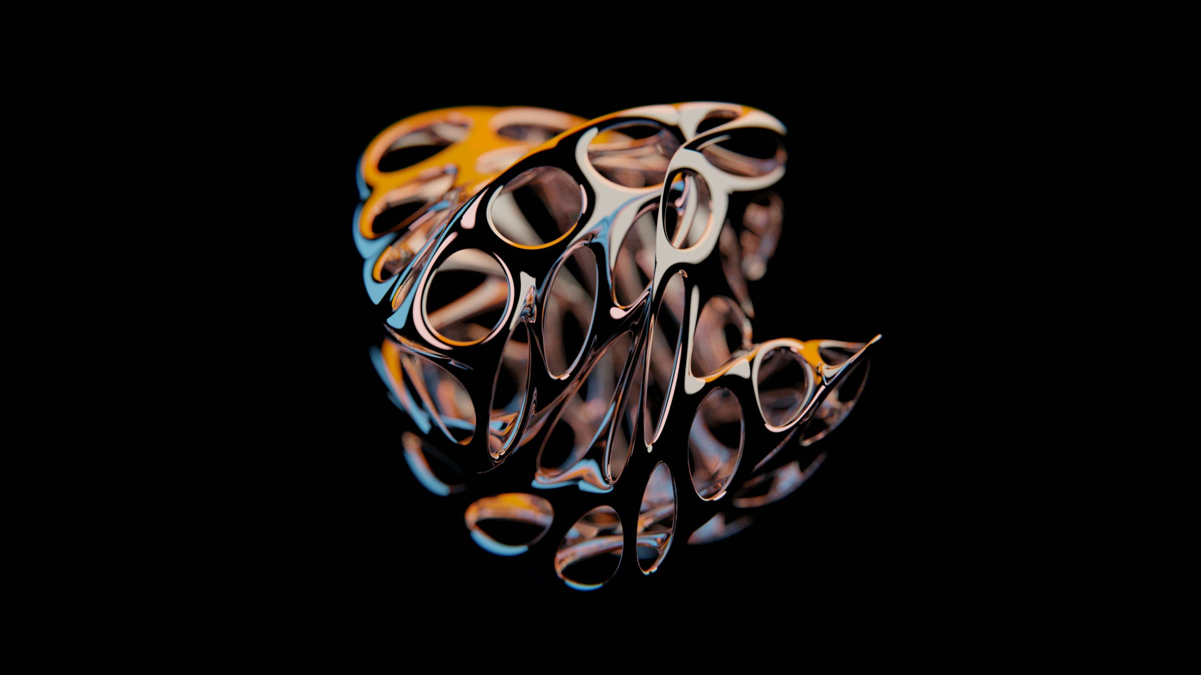 um close up de um monte de óculos em um fundo preto