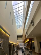 Warm interior of a newly built community center filled with natural light.