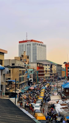 Busy Nigerian street scene with vehicles — photo by Namnso Ukpanah on Unsplash