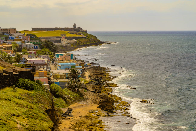 Scenic view of Pernambuco's coastline with vibrant local life.