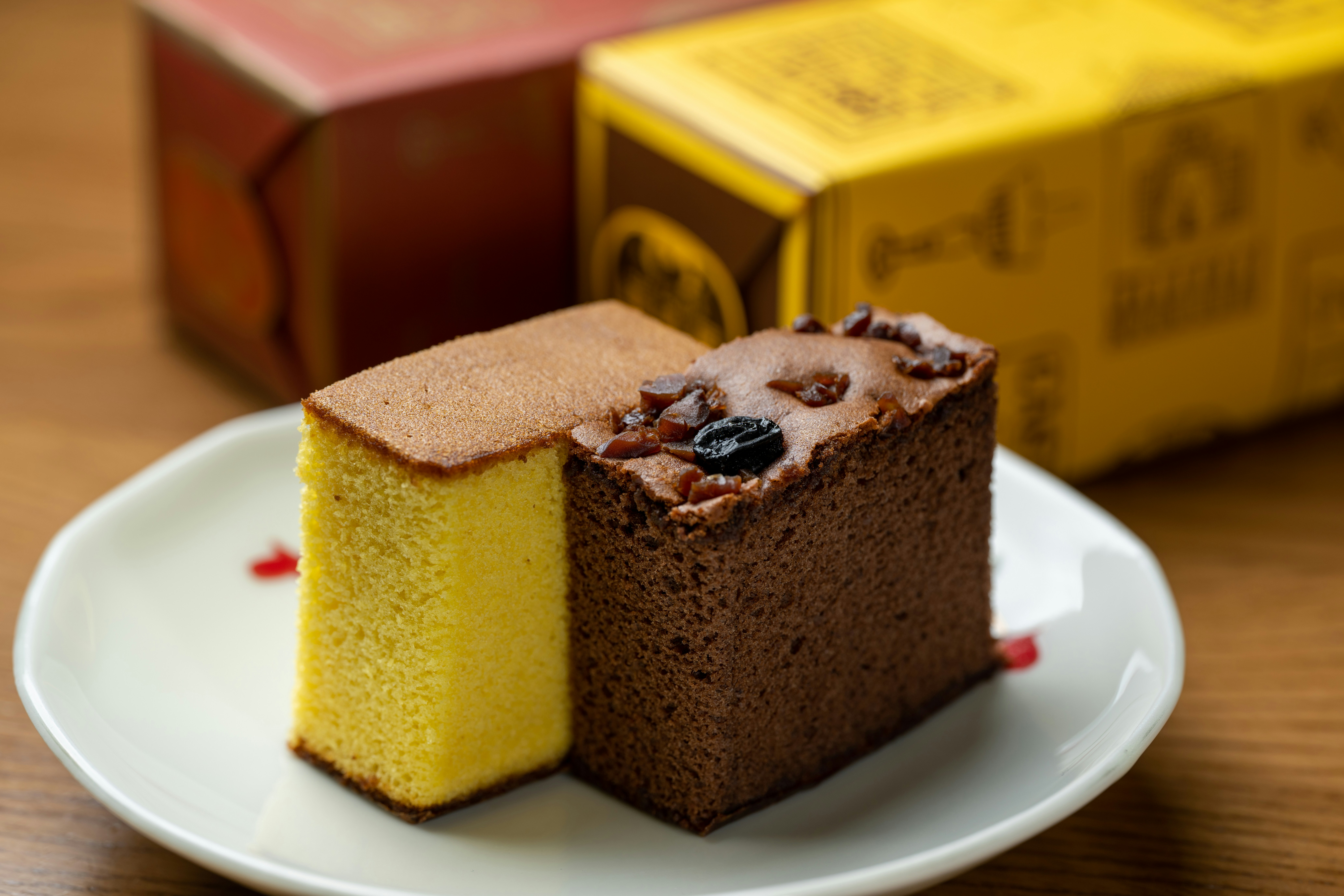 a piece of cake sitting on top of a white plate
