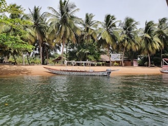 a boat sitting on top of a sandy beach