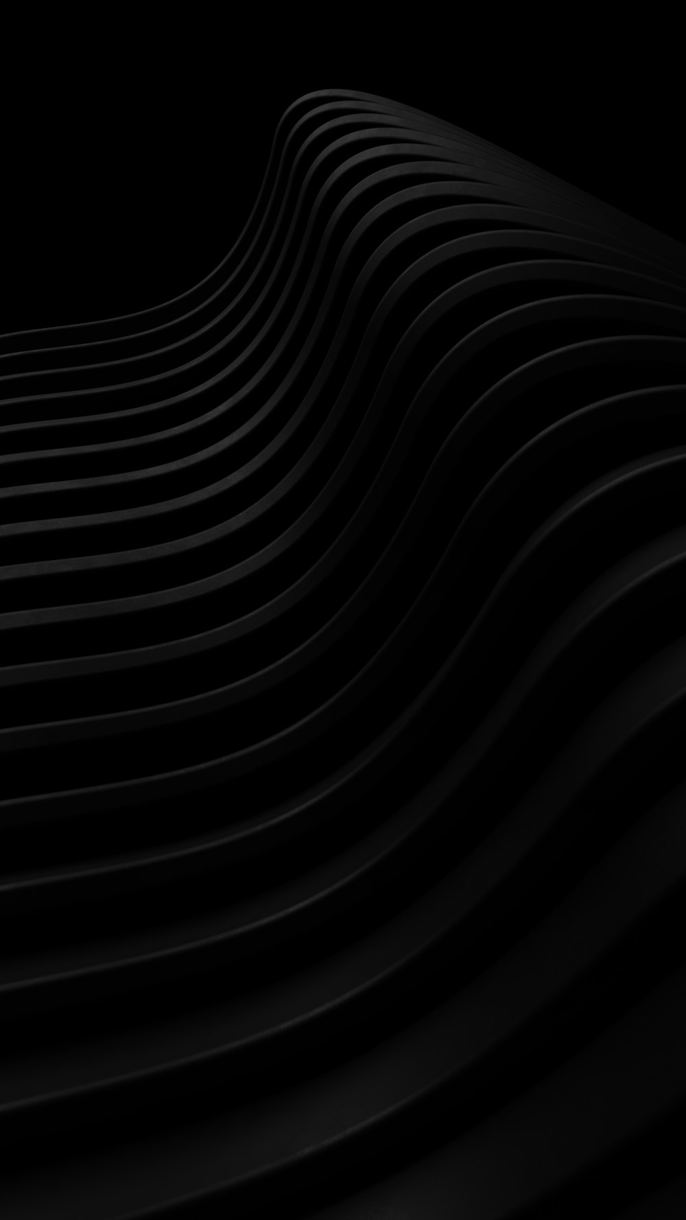 a black and white photo of wavy lines