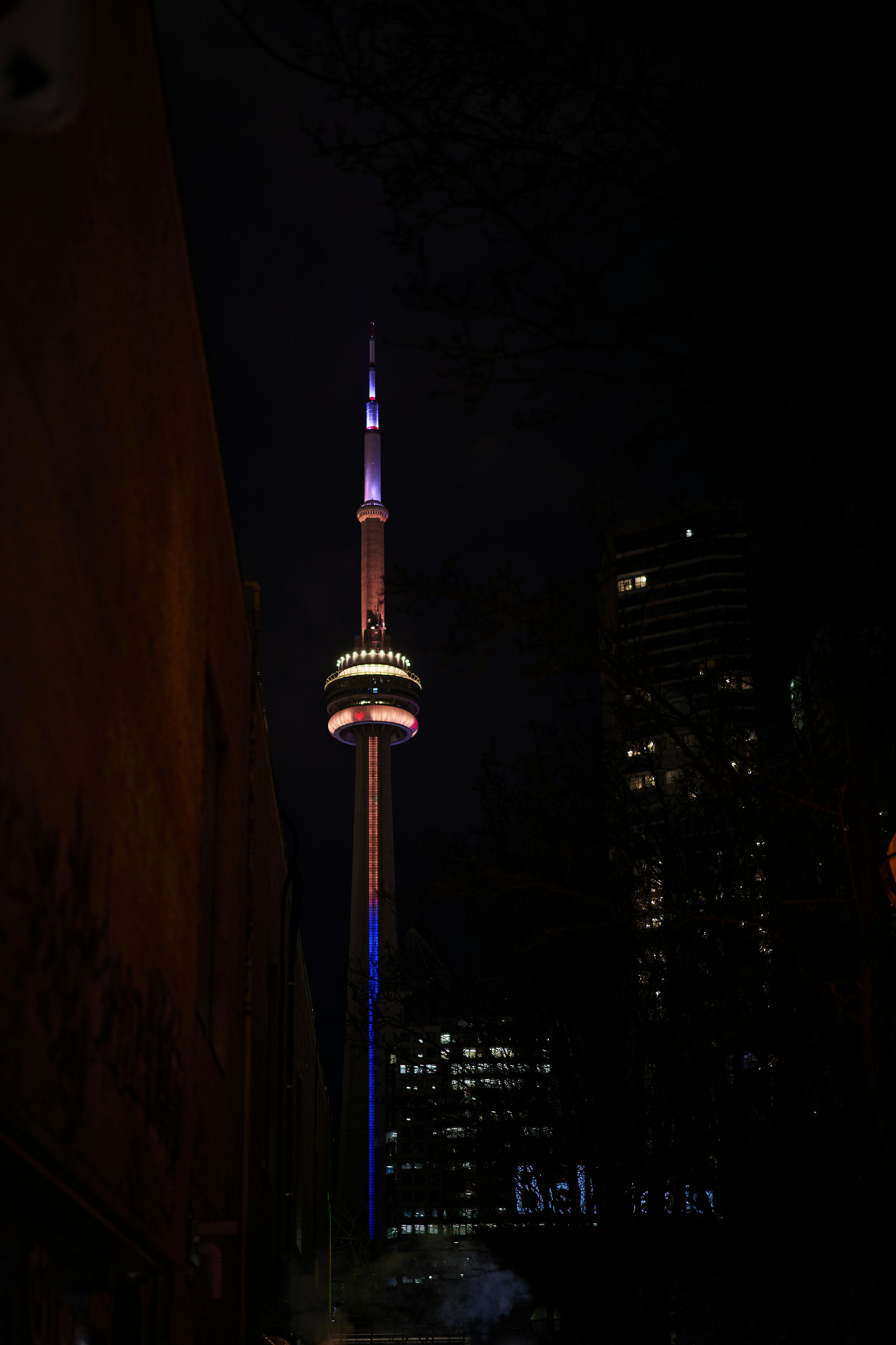 CN Tower at night