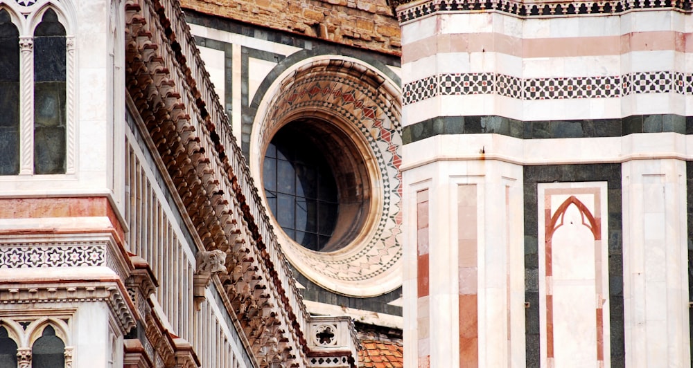 a building with a clock on the side of it