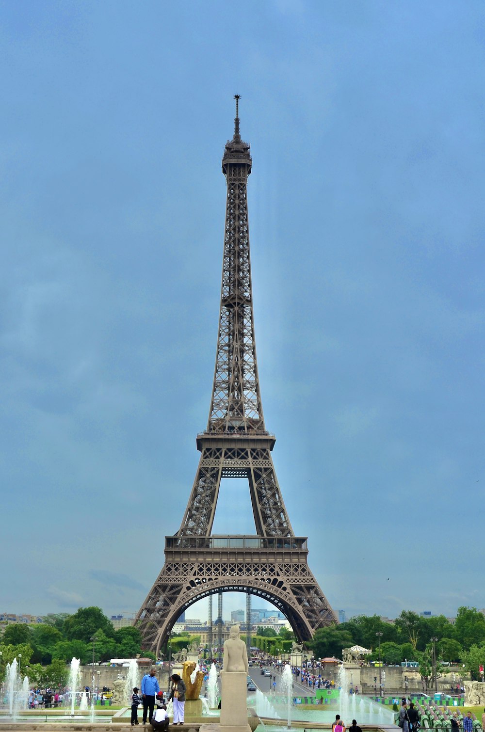 the eiffel tower towering over the city of paris