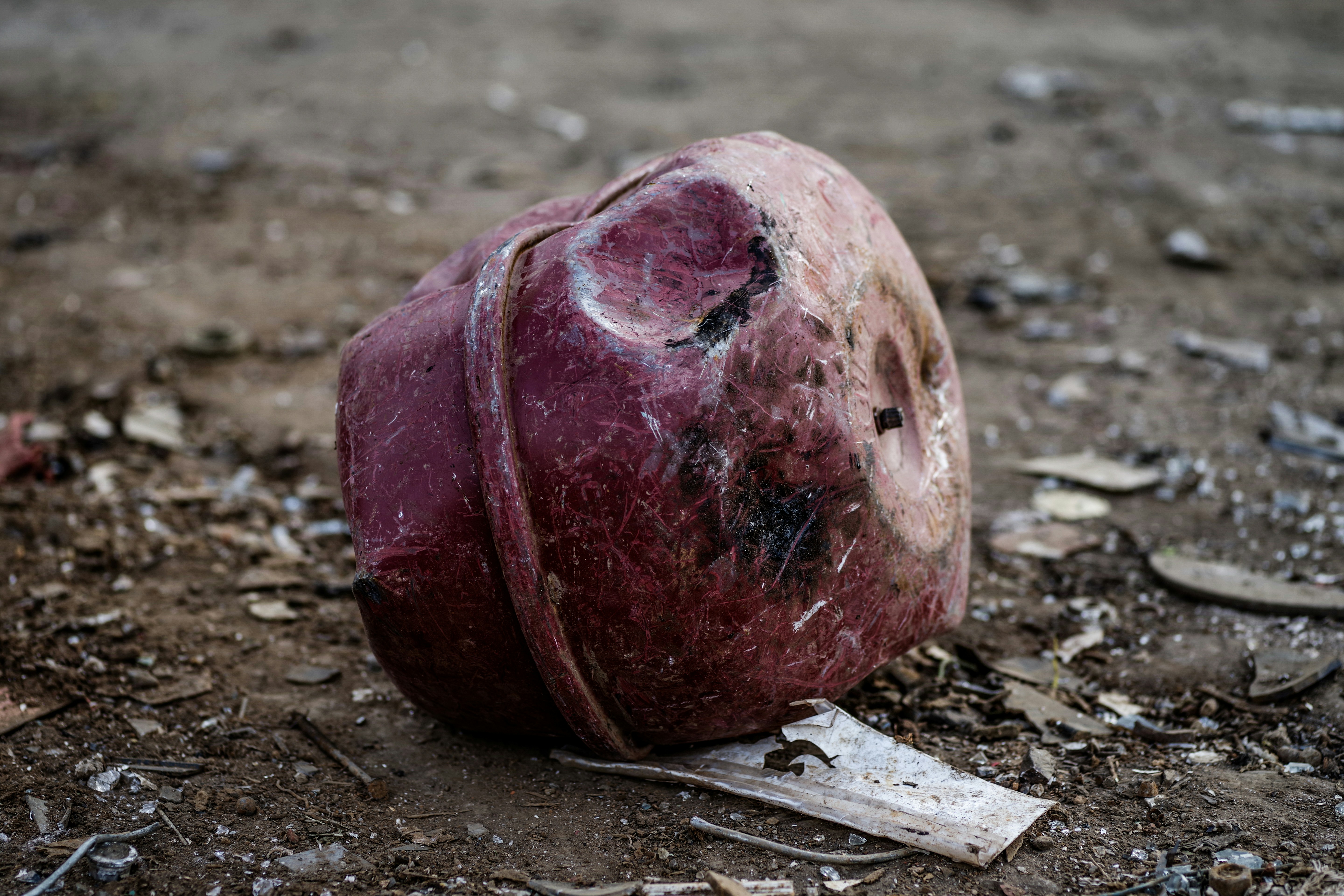 a piece of art that is on the ground