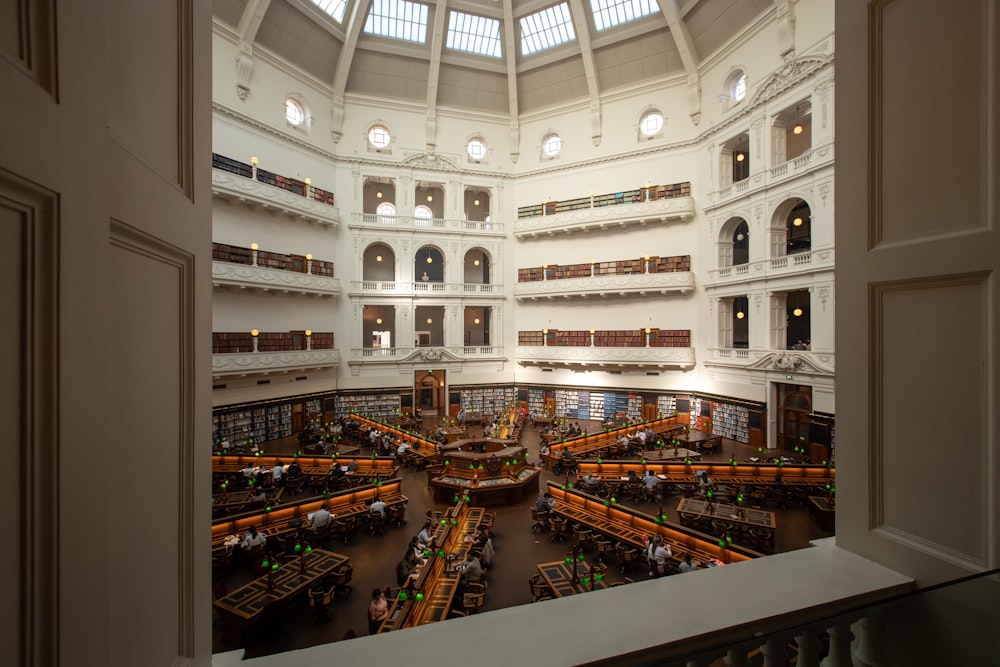 a large library filled with lots of books