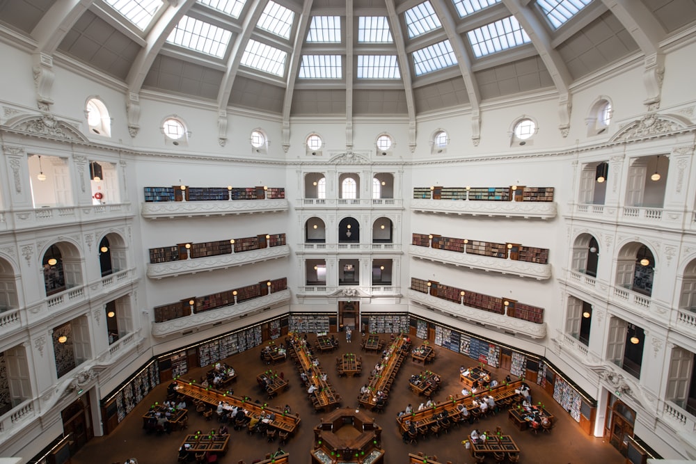 a large library filled with lots of books