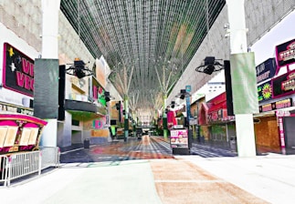 a city street with lots of tall buildings