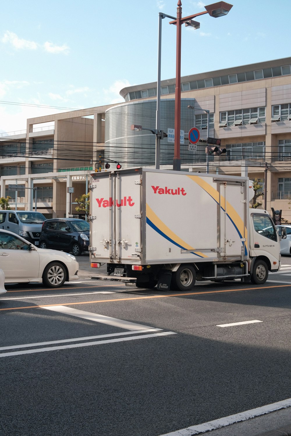 a truck that is sitting in the street