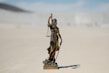 a statue of a lady justice holding a scale