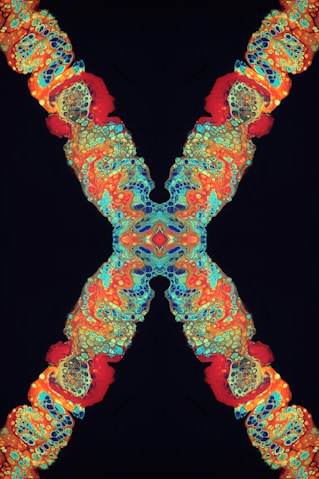 an abstract image of the letter x