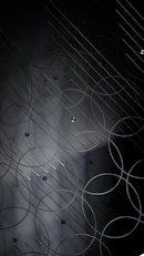 a black and white photo of circles and lines