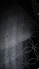 a black and white photo of circles and lines