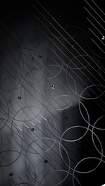 a black and white photo of circles and lines