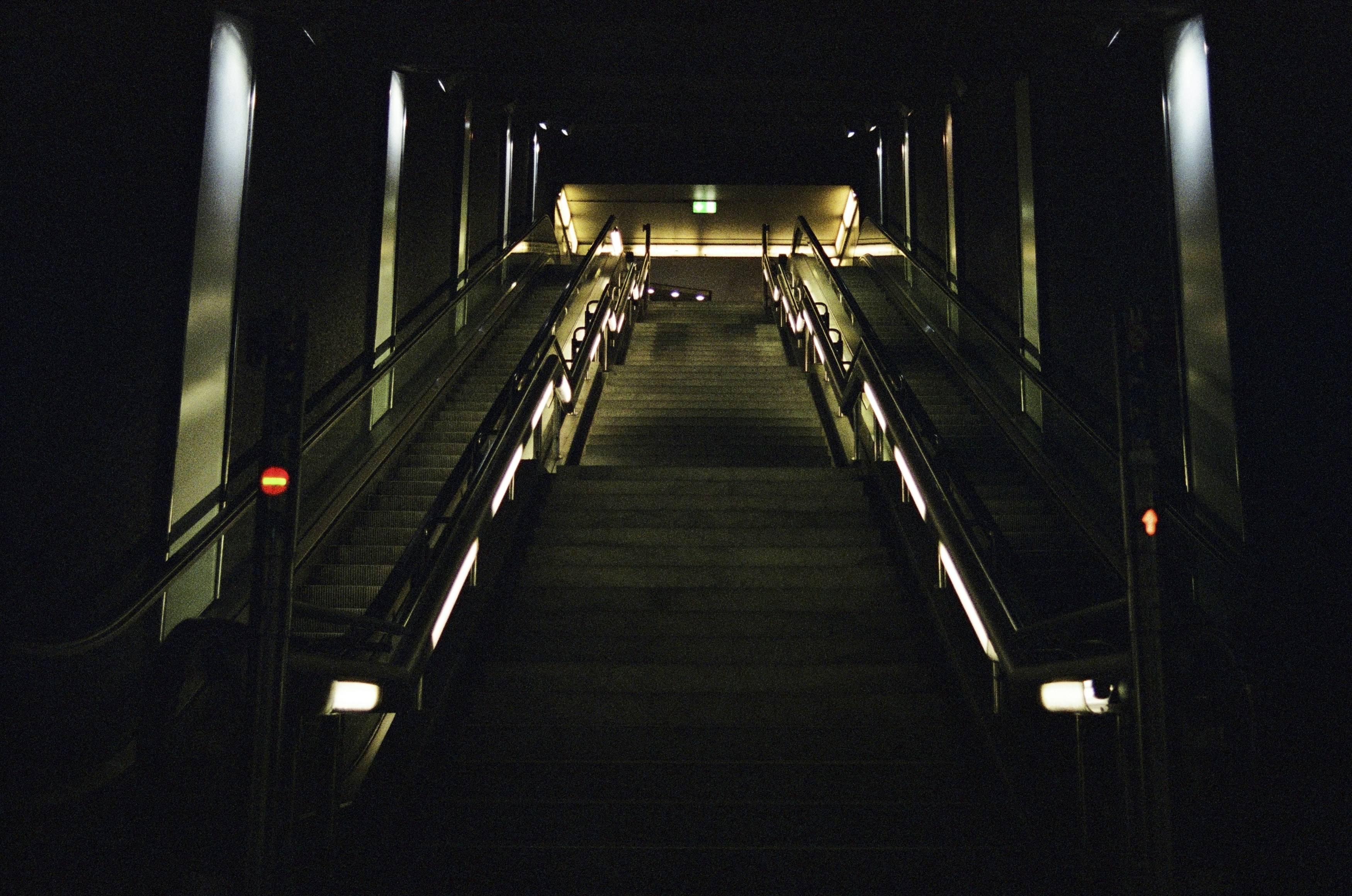 a set of stairs leading up to a building