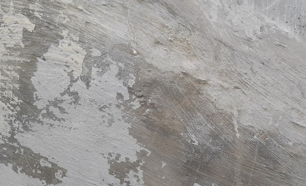 a close up of a cement wall with white paint