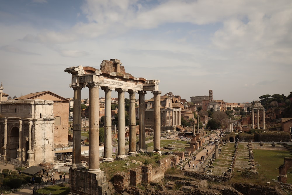 the ruins of the ancient city of rome