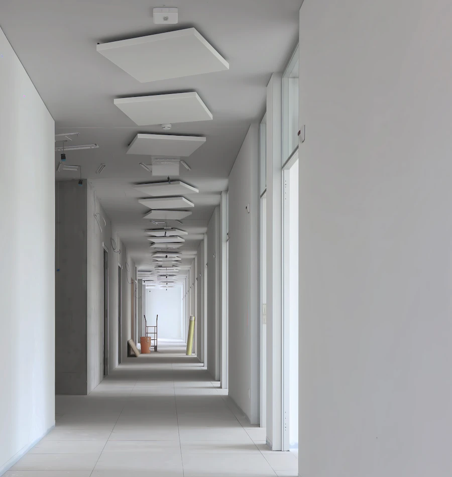 Forro com nichos — Corredor · Apartamento