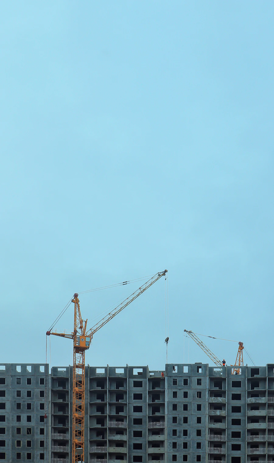New residential construction site