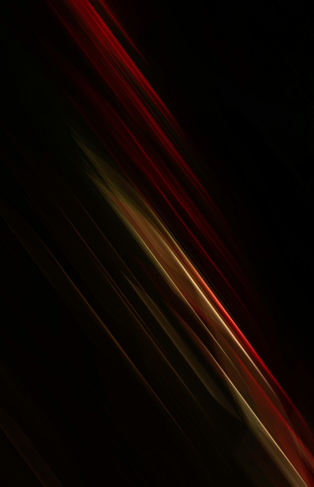 a black background with red and yellow lines