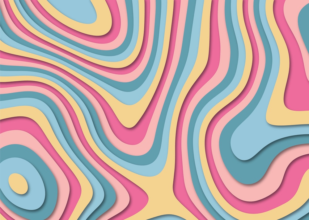 a colorful background with a wavy pattern