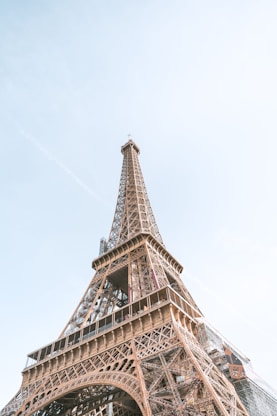 the eiffel tower towering over the city of paris