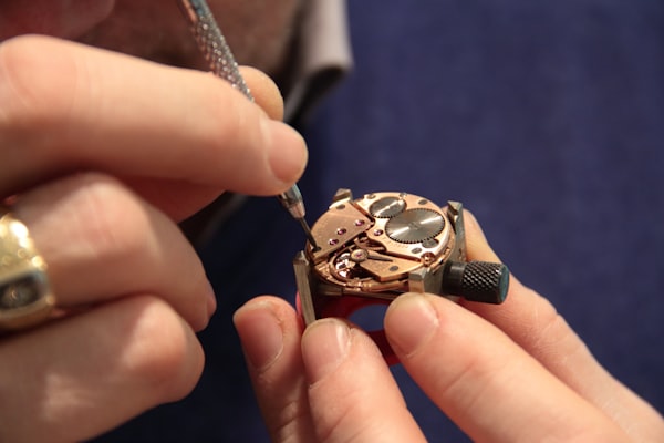Presenting a finished timepiece