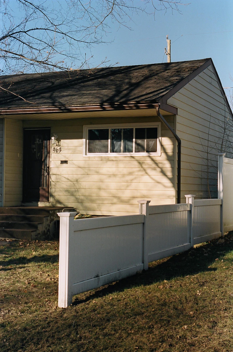 White Vinyl Fence