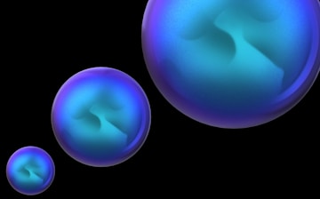 a blue object is shown in the dark