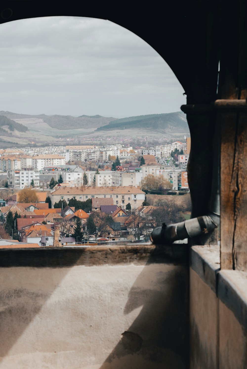 a view of a city from a tower