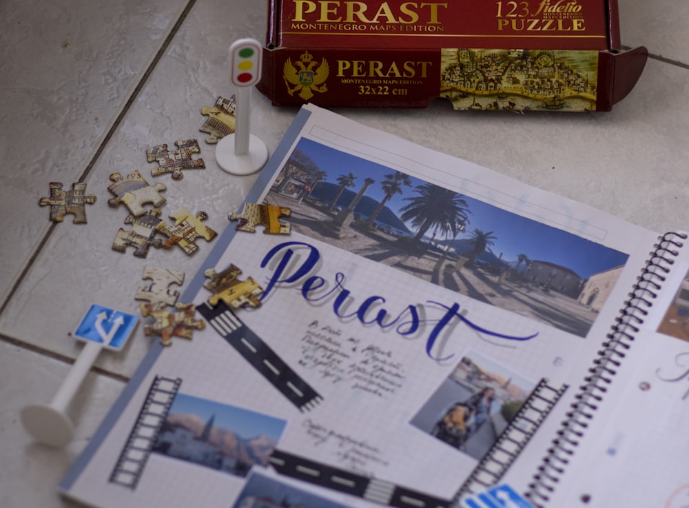 a group of items on a table