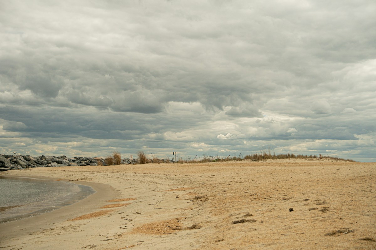 Sandy beach near Hampton, VA