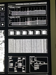 a black and white poster with a bunch of diagrams on it